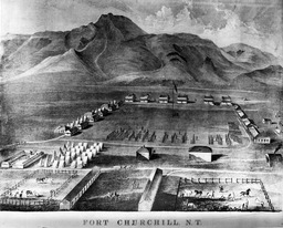 Lithograph of Ft. Churchill