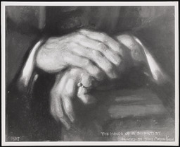 The Hands of a Scientist, painted by Hans Meyer-Kassel, copy 1
