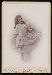 Young girl in a dress