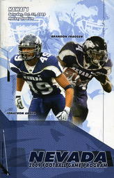 Football program cover, University of Nevada, 2009