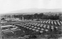 Tent housing at Idlewild Park, Reno, Nevada, circa 1925