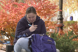 Student on campus, 2004