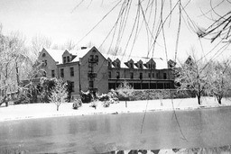 Manzanita Hall and Manzanita Lake, 1944