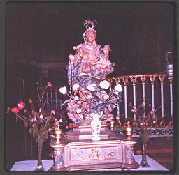 Church altar, Madonna and child