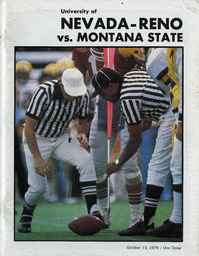 Football program cover, University of Nevada, 1979