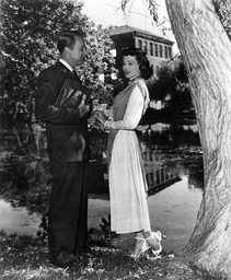 Filming 20th Century-Fox's "Mother is a Freshman," Manzanita Lake, 1949