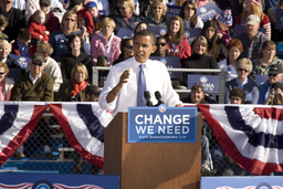 Politician Senator Barack Obama Presidential Campaign, Quad, 2008