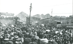 Crowded street in Tonopah, Nevada