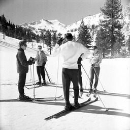 Skiers at Squaw Valley