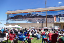 Winnemucca Irrintzi dancers dancing at the 39th Annual Basque Festival in Winnemucca