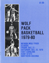 Men's basketball program cover, University of Nevada, 1979