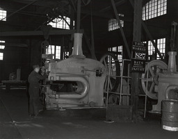 Interior of Southern Pacific Railroad Shops