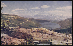 Donner Lake from Donner Summit, no snow