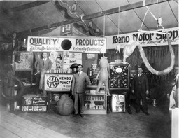 Reno Motor Supply exhibit, Transcontinental Highways Exposition, Reno, Nevada, 1927