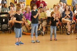 Children dancing and clapping at 2021 Reno Basque Festival