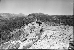 Highway 40 near Emigrant Gap, California, circa 1940s