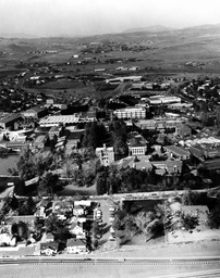 Aerial view of campus, ca. 1978