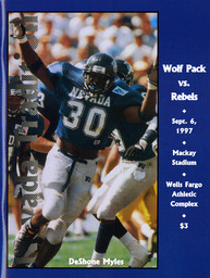 Football program cover, University of Nevada, 1997