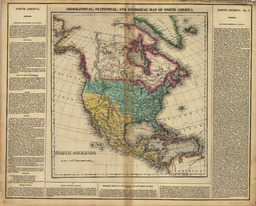 Geographical, Statistical, and Historical Map of North America.