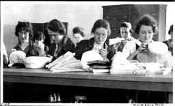Home Economics Millinery Class, 1920