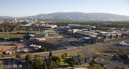 Aerial view of north campus and downtown Reno, 2010