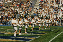 Marching band members, University of Nevada, circa 1995