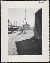 Construction and buildings in desert valley, copy 2