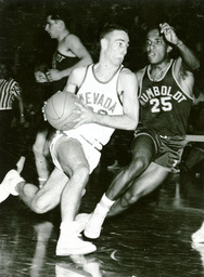Men's basketball player, University of Nevada, circa 1954