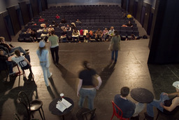 Theater, rehearsal in the Redfield Proscenium Theatre, Church Fine Arts Building, 2004