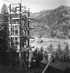 Constructing the facilities for the 1960 Winter Olympics