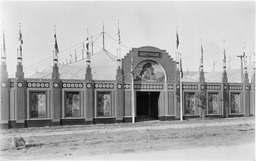 Communities and Varied Industries pavilion, Nevada's Transcontinental Highway Exposition, Reno, Nevada, 1927
