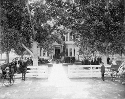 Funeral of Gen. Orlando Evans, at the House of John Newton Evans