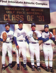 Baseball program cover, University of Nevada, 1991