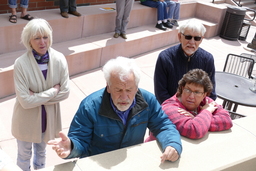 Center for Basque Studies professors during Tree of Gernika planting