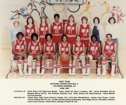 West Team for the National Sports Festival V, Colorado Springs, 1983
