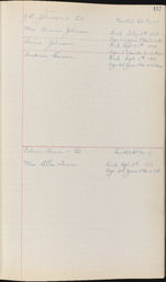 Cemetery Record, page 117