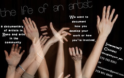 Art flyer for "The Life of an Artist," 2011