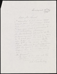 Letter to Dr. Church from V. S. Liakhnitsky