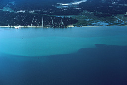 Tahoe Keys, South end of Lake Tahoe aerial view, looking South, 1965