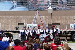 Zazpiak Bat Reno dancers dancing at the 39th Annual Basque Festival in Winnemucca