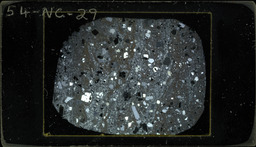 Thin section 54NC29, rhyolite (polarized)