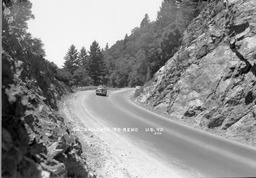 Highway U.S. 40 between Sacramento and Reno, circa 1940s