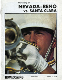 Football program cover, University of Nevada, 1978