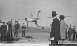 Track athlete Hascamp, University of Nevada, 1913