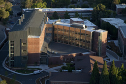 Aerial view of the Davidson Mathematics and Science Center, 2010