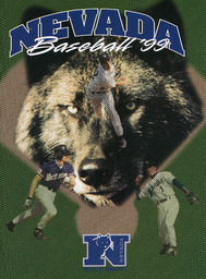 Baseball program cover, University of Nevada, 1999