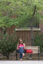 Students on campus, 2004