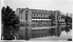 Manzanita Hall and Manzanita Lake, 1920