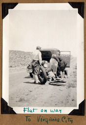 Flat tire on the way to Virginia City