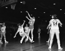 Women's basketball player, University of Nevada,  circa 1975